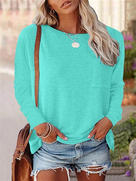 Shein Lune Womens Solid Color T Shirt Shein South Africa