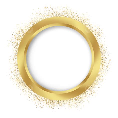 Golden Circle Png Gold Circle Frame Png Free Transparent Clipart