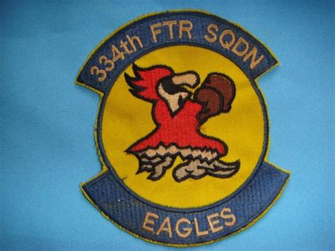 Vietnam War Patch Us Air Force 334th Fighter Squadron Eagles Ebay