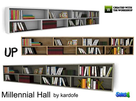 The Sims Resource Kardofemillennial Hallbookshelf