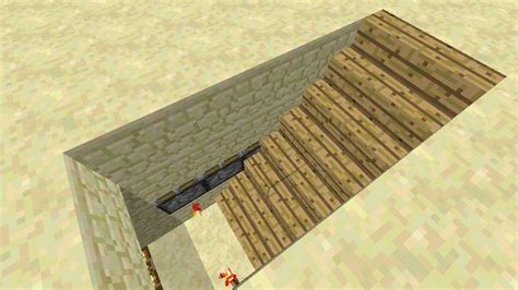 Hidden Stairs (2 wide, flush floor) : Minecraft