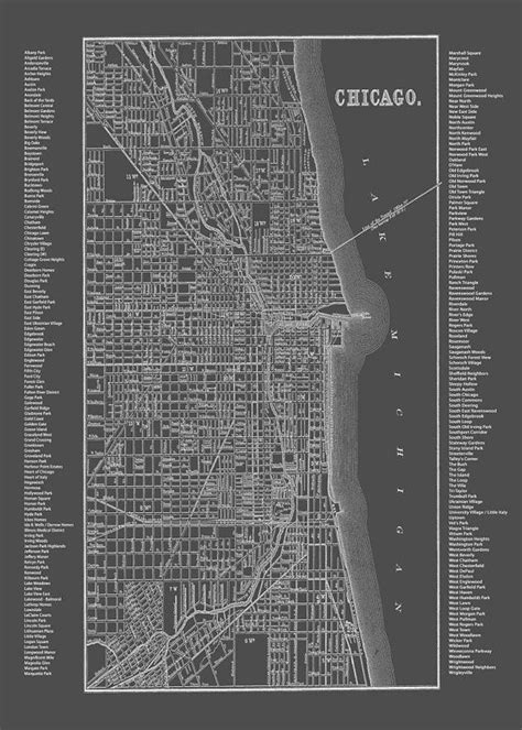 Printable Chicago Neighborhood Map Printable Templates