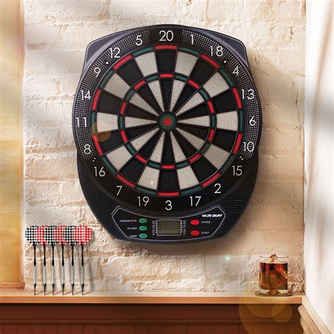 Winmax Professional Electronic Dart Board Set With Lcd Display 21 Games