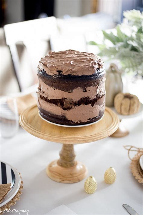 Easy Time Saving Naked Chocolate Cake