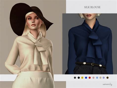 Silk Blouse At Serenity Sims 4 Updates