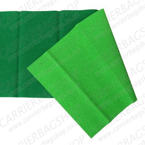 Emerald And Green Dual Colour Crepe Paper From Carrier Bag Shop Supplier