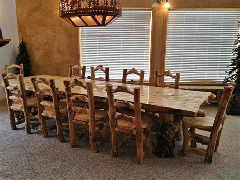 Log Kitchen Table And Chairs Rustic Kitchen Table Sets Rustic Dining