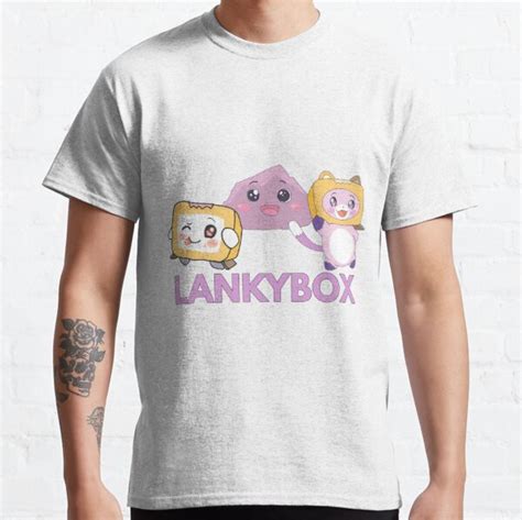 Lankybox T Shirts Beast Gaming Mr Foxy And Boxy Lankybox Classic T