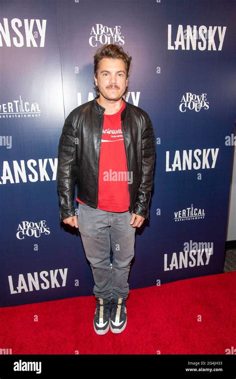Los Angeles Usa 21st June 2021 Emile Hirsch Attends Los Angeles