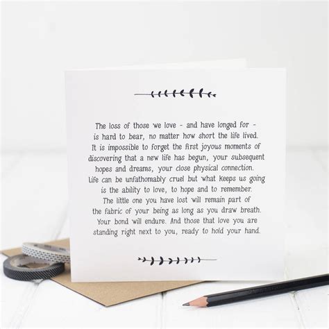 Maybe you would like to learn more about one of these? Lost Baby Miscarriage Sympathy Card By Bespoke Verse ...