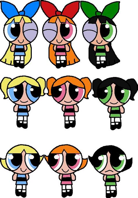 Pin By Kaylee Alexis On Powerpuff Girls Color Swap Powerpuff