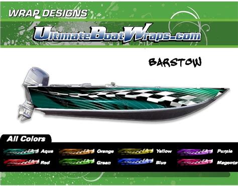 Barstow Checkered Boat Wrap Boat Wraps Boat Barstow