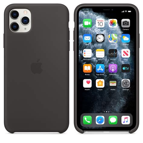 Mx002zma 27 Apple Iphone 11 Pro Max Silicone Case Black