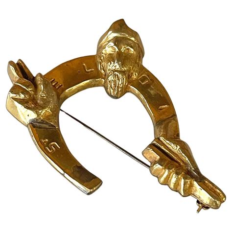 Bronze Brooch St Eloi By Line Vautrin For Sale At 1stdibs