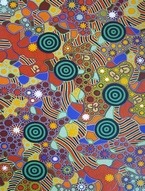 Aboriginal Painting Seven Sisters Dreaming 115 By Walangari Karntawarra