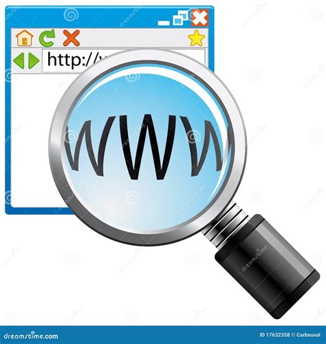 Internet Search Icon Stock Illustration Illustration Of Magnifying