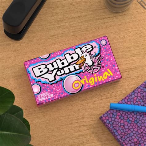 Bubble Yum Original Flavor Bubble Gum Pack 10 Pieces 282 Oz Food