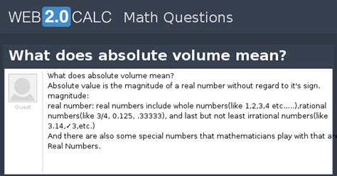 Hence, also known as terms chronometric or calendar dating, forming what is the relative age geologic man extends back 4. View question - What does absolute volume mean?