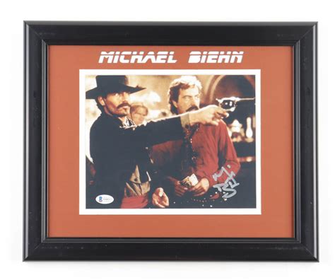 Michael Biehn Signed Tombstone Custom Framed Photo Display Beckett Pristine Auction
