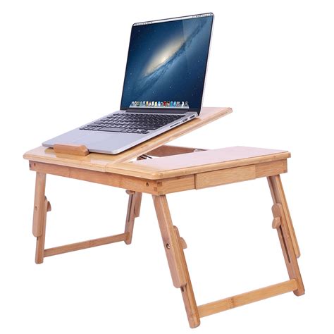 This laptop desk for bed can comfortably fit laptops measuring up to 15.6 inches and most tablets this laptop desk for bed also has a handle that enables you to carry this product with ease whenever. Nature Bamboo Folding Laptop Computer Notebook Table Bed ...