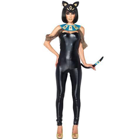 Halloween Party Sexy Women Latex Cat Costumes Persian Cat Cosplay