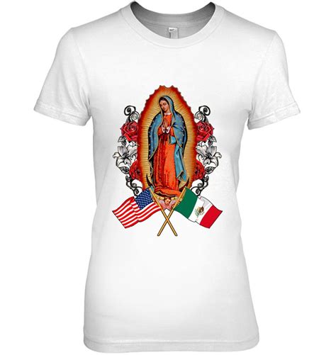 our lady virgen de guadalupe mexican american flag t shirts hoodies svg and png teeherivar