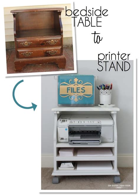 Incredibly made wood printer stand is an impressive interior accent. Beside Table turned Rolling Printer Cart - @ForRent.com ...