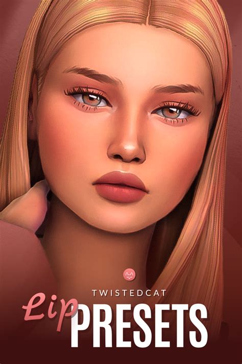 Lip Presets Twistedcat Sims 4 Cc Eyes Sims The Sims 4 Skin