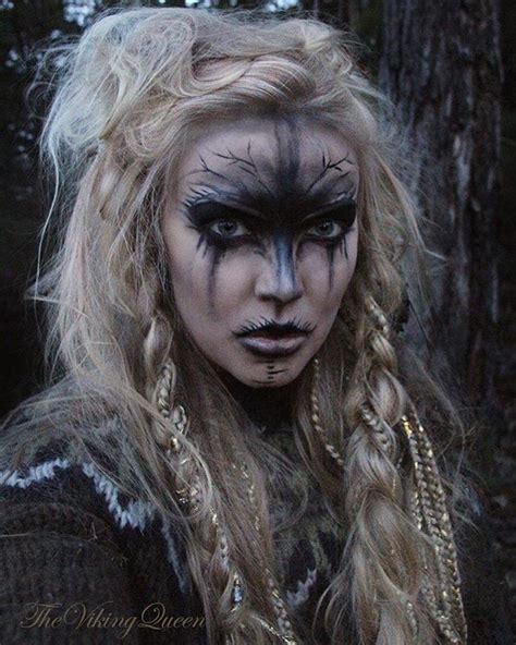 Sól Geirsdóttir Thevikingqueen Instagram Costumemakeup Maquillage Viking Maquillage