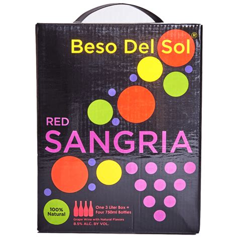 Beso Del Sol Red Sangria Box 30 L Applejack