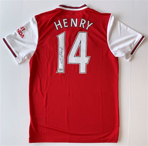 Thierry Henry Signed Arsenal Jersey The Autograph Source