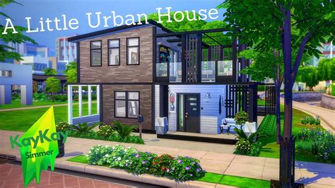 A Little Urban House The Sims 4 Speed Build No Cc Youtube