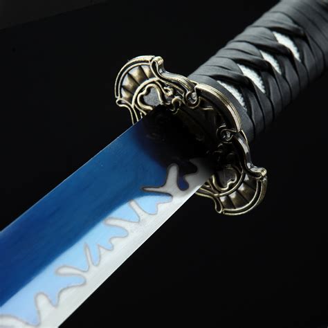 Black And Blue Katana Handmade Japanese Sword High Manganese Steel