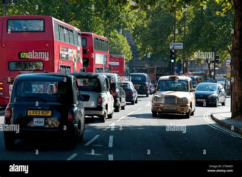 Traffic Congestion In London England Stock Photo Alamy