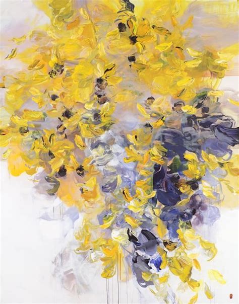 Abstract Floral Paintings By Bobbie Burgers Burst With
