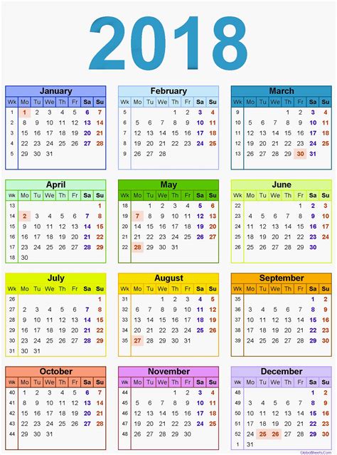 Desk Calendar 2018 Uk
