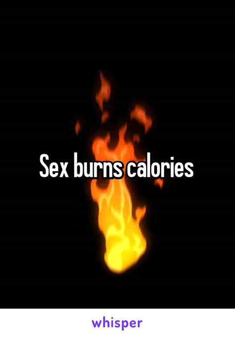 sex burns calories