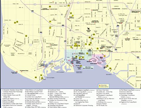 Long Beach Zip Codes Map California Beach Map
