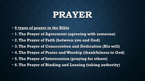 Ppt 6 Types Of Prayer In The Bible Powerpoint Presentation Free