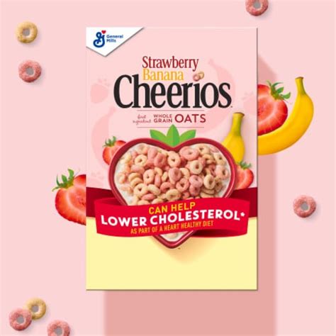 Strawberry Banana Cheerios Whole Grain Oat Gluten Free Cereal 14 9 Oz