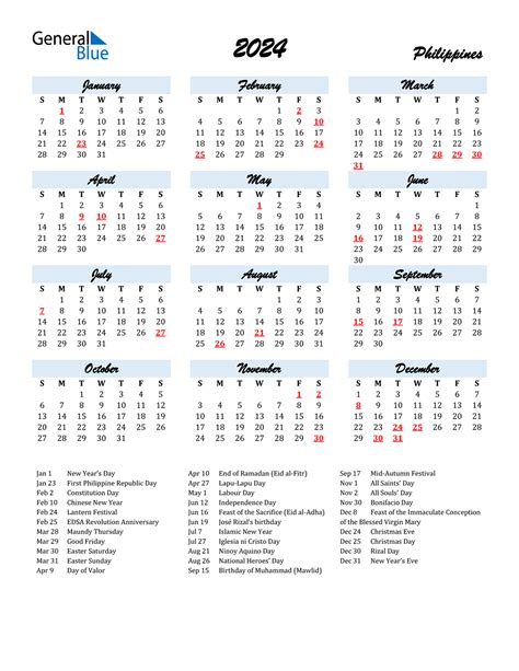 Philippines February 2024 Calendar With Holidays Gambaran 2024