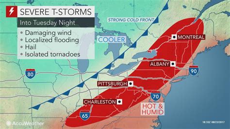 Severe Storms To Unleash Damaging Winds Across Northeastern Us Into