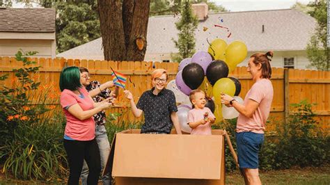 Mom Throws A Belated Gender Reveal Party For Her Transgender Son 17 Years Later Cnn