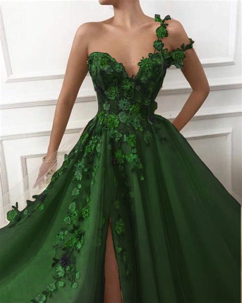 Aeathetix Green Dress Green Prom Dress Green Wedding Dresses Red