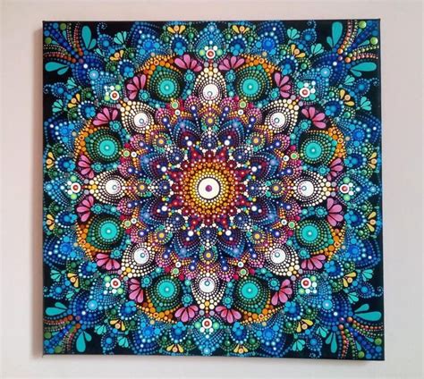 Dot Artwork Mandala Art Painting Acrylic Canvas Painting Dottilism