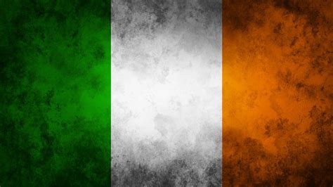 Irish green white orange national flag waving in the wind on a. Ireland Flag Wallpapers (65+ pictures)
