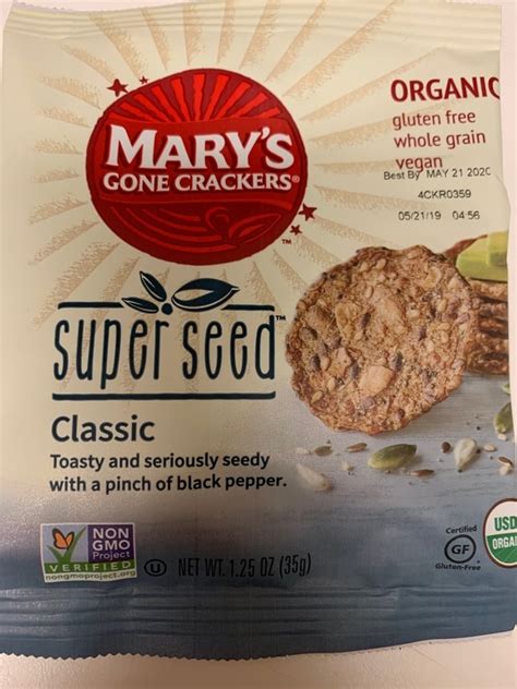 Marys Gone Crackers Super Seed Classic Crackers Review Abillion