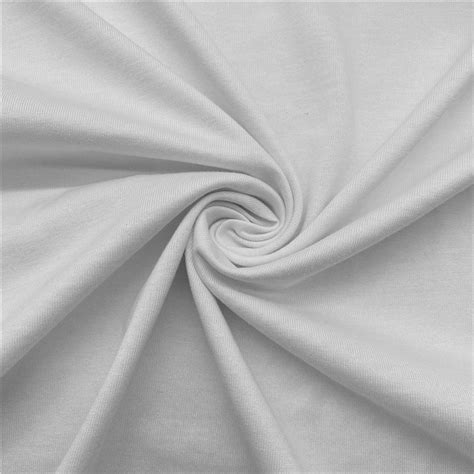 China 60 Polyester 40 Cotton White Jersey Knit Fabric For Sportswear