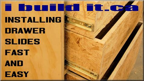 With that said, they are also extremely easy to install. How To Install Drawer Slides Fast And Easy - YouTube