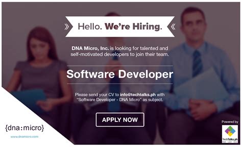 Job Hiring Software Developer Closed Techtalksph